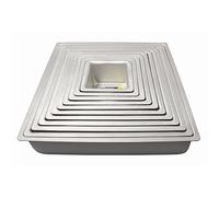 P.M.E. Anodised Aluminium Seamless Square 9" Cake Tin/Pan/sqr093