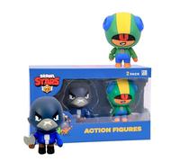 P.M.I. Brawl Stars Action Figures | Official Supercell Toys | Playable Mini Figures Bo and Crow | Licensed Gift for Gamers | Articulated Brawl Stars Figures (Assortment B)