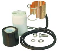 P/N: FSGK158-05B, 1-5/8" Quick Install Clip-ON GROUNDING KIT, 0.5M Black Wire (90)