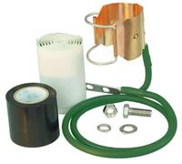 P/N: FSGK78-05G, 7/8" Quick Install Clip-ON GROUNDING KIT, 0.5M Green Wire (90)