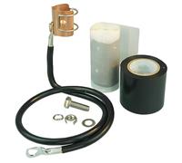 P/N: FSGK78-10B, 7/8" Quick Install Clip-ON GROUNDING KIT, 1M Black Wire (90)
