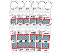 P&O Cruise Luggage Tag Holders [12 Pack] - Waterproof, Durable with Steel Loops - Fits All P&O Cruise Ships for Cruising in 2026, 2027 and 2028 - Cruise Essentials