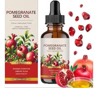 P-omegranate,P-omegranate S-eed Oil,100% Pure Cold Pressed Pomegranate Seed Oil，Pomegranate Seed Body Oil - Nourishing Formula For Skin & Hair, Anti-aging, Repair Dry Skin 60ml