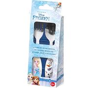 p:os 25212 Frozen Children's Cutlery Set with Fork and Spoon, Stainless Steel Cutlery with Plastic Handles