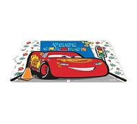 p:os Cars Placemat for Kids, Washable Plastic Placemat with 2 Rectangular Placemats to Protect Tables from Dirt and Damage