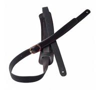 P&P Deluxe Vintage Adjustable Heavy Duty Leather Guitar Strap for Electric Acoustic Classical Guitar and Bass, Black, 80-140cm (30-55in)