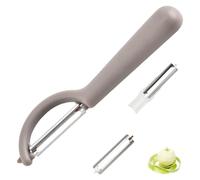 P-Peeler for Tupper with 2 Replacement Blades, Peeler for Tupperware Spare Parts, Potato Peeler for Asparagus Peeler, Stainless Steel Replacement Blade for Vegetable Peeler, Paring Knife, Orange