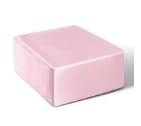 P Pothuiny Pink Pillowcase for Cube Pillow, Cube Pillow Case Cover Square Satin Pillowcase with Hidden Zipper, 12"x12"x5.5" (ONLY Pillowcase)