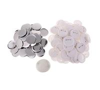 P Prettyia 100 Sets 58mm DIY Blank Pin Badge Button Cover Clip Pin Parts for Button Maker, DIY Craft & Scrapbooking