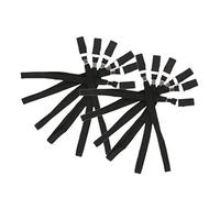 P Prettyia 12 pcs Black Hiking Stick Walking Cane Ropes Crutch Wrist Straps Hand Wristband