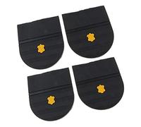 P Prettyia 2 Pair Rubber Glue on Heels Grip Pads Shoe Sole Repair Supply Kit for Men Women - Black