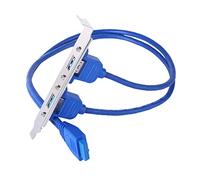 P Prettyia 2 USB 3.0 Rear Panel Connectors to 20 Pin Header Cable with
