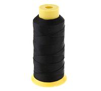 P Prettyia 200 Meters Bonded Nylon Sewing Thread Heavy Duty for Hand and Sewing Machines - Black, 200 Meters
