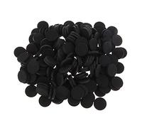 P Prettyia 200 Pack in Bulk 21mm Essential Oil Diffuser Locket Necklace Refill Pads Car Diffuser Aromatherapy Diffuser Necklace Oil Pads Highly Absorbent, Black