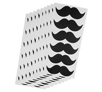 P Prettyia 9x6pcs Black Mustache Stickers Self Adhesive Stickers DIY Craft