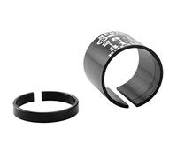 P Prettyia Bike Stem Fork Shim Adapter 28.6mm to 31.8mm Handlebar Shim Extension Adapter - Black