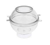 P Prettyia Candle Molds - Round Sphere Ball Shaped Clear Candle Mould Scented Making Mold Decorative Aromatherapy Home - 8cm