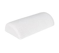 P Prettyia Half Moon Cushion Reinforcement Pillow Legs Knees Memory Foam on Lower Back Soft for Neck Lower Back Knees Legs Feet Foot Pillow
