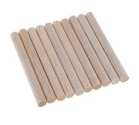 P Prettyia Natural Blank Round Unfinished Balsa Wood Wooden Sticks Dowel Rods for DIY Crafting Model Making 50/100/150/200mm - 10 Pieces 100mm