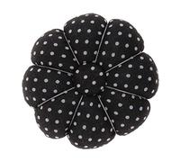 P Prettyia Polka Dot Pumpkin Fabric Sewing Needles Pin Cushion with Elastic Wrist Belt Needlework Craft, Black, 8.7x3.1cm