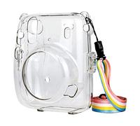 P Prettyia Protective Hard Case Protector Cover Anti-dust Strap for Instax Mini 11 Polaroid Camera - Clear