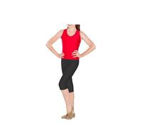 P&R DANCEWEAR LTD Girls' Shiny Nylon 3/4 Length Capri Leggings - Perfect for Children's Dance, Gymnastics, Ballet - Comfortable and Stylish Activewear Black 7-8 Years