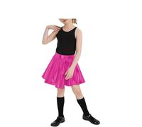P&R DANCEWEAR LTD Ladies and Childrens Metallic Foil Skirt - Perfect for Party, Dance- Versatile Use (Pink, M-L)