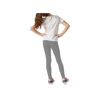 P&R DANCEWEAR LTD New Children Viscose Plain Stretchy Soft Leggings with Elasticated Waist - Casual/Party Wear - Sports/Exercise - Multi-Purpose Light Grey 13-14 Years