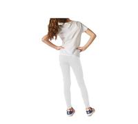 P&R DANCEWEAR LTD New Children Viscose Plain Stretchy Soft Leggings with Elasticated Waist - Casual/Party Wear - Sports/Exercise - Multi-Purpose White 13-14 Years