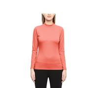 P&R DANCEWEAR LTD - New Ladies Turtle Neck Long Sleeved Stretch Plain Polo Top Womens Jumper - Casual Wear - Comfortable Fit - Light Weight - Roll Neck - T-Shirt - Winter Wear M-L Coral