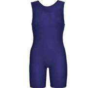 P&R DANCEWEAR LTD Round Neck One Piece Short Tank Bodysuit Tops, Sleeveless Bodycon Jumpsuit, Perfect for Yoga, Dance, Fitness, Gymnastics, Swimming Navy blue 9-10 years