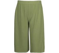 P&R DANCEWEAR LTD Women`s Flared Wide Leg Stretch Shorts 3/4 Trouser Palazzo Capri Pants Loose Soft Pajama Comfortable & Versatile Khaki 18