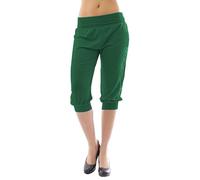 P&R DANCEWEAR LTD Women’s Harem 3/4th Plain Baggy Pants (Bottle Green, 12-14)