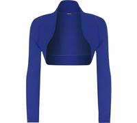 P&R DANCEWEAR LTD Women's Plain Bolero - Ruched Long Sleeve, Open Front, Cropped Cardigan Jacket | Stylish Look(8-10, Royal Blue)
