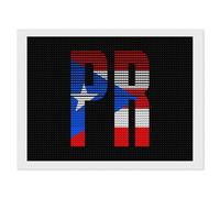 P.R. Flag U.S. Full Round Drill Diamond Art Kits Accessories Craft Home Wall Decor 12"x16"