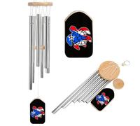 P.R. State Flag Sea Turtle Aluminium Wind Chime Memorial Chimes Soothing Melodic Windchimes for Garden Backyard Patio Outside Decor