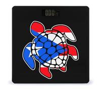 P.R. State Flag Sea Turtle Digital Weighing Weight Scale with Lighted LED Display for Bathroom Home Office