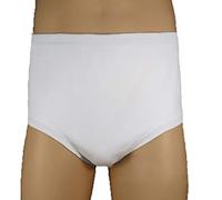 P&S Healthcare Men's Protective Brief - White - No Absorbency - Barrier Pant for IBS, Faecal and Urinary Incontinence - Waterproof Underwear (XSmall (28-30" Waist))