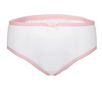 P&S Healthcare - Upsy Daisy Girls Reusable Incontinence Brief - White, X-Large, 1 pc, 83g, Waterproof, Solid, Latex Free, Cotton, UK Made, 9-10 yrs (24-28" - 61-71cm), Urine Protection
