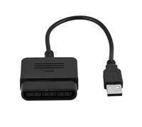 p s2 Controller to USB Adapter, Double Vibration | Plug and Play,Analog Digital Mode,Force Feedback,USB Converter Cable for P S3 PC