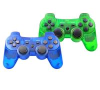 ＲＵＥＩＵＲＩ P-S3 Controller 2 Pack PS-3 Wireless controller Pla ystation 3 Controller Wireless Bluetooth Gamepad with USB Charger Cable for PS-3 ((Blue+Green))