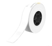 P-shaped Cable Labels, Self-Adhesive, Made of PVC, Waterproof and Tear-Resistant for Thermal Printers, Compatible with HP6/HP2, for Office and Industry, 12.5 x 74 mm (White)