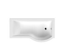 P Shaped Shower Bath RH 1600x900x740x565