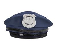 P 'tit clown 17460 Police Hat Adult Size Adjustable Blue