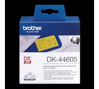 Brother DK-44605 Continuous Removable Yellow Paper Tape (62mm) Yellow DK