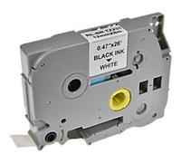 P-touch Label Tape Compatible Brother TZe-231 5BRT231-WT Adhesive Black on White 12 mm x 8 m