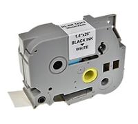 P-touch Label Tape Compatible Brother TZe-261 5BRT261-WT Adhesive Black on White 36 mm x 8 m