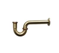 P-Trap Bathroom Drain-pipe Siphon Sink Drain Flexible Pipe Bathroom Vanity Bottle Trap Antique Pop Up Filter Stopper Kit Valve. Universal Bottle Trap (Color : Antique P-trap)