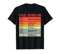 P Value Interpretation Statistics Research Humor Value Graphic T-Shirt