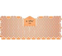 P-Wave 2 Pack Trough Urinal Screen Mats Scented, Large Size Fits All Types Of Trough Urinals, Deodoriser & Odour Neutraliser, Long Lasting, Anti-Splash Mats with Slanted Bristle, Mango